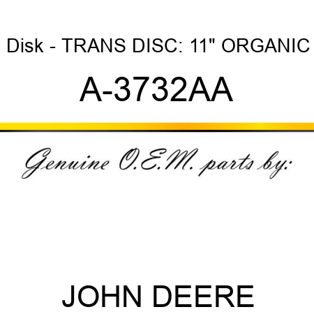Disk - TRANS DISC: 11