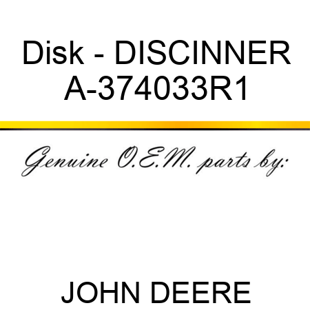 Disk - DISC,INNER A-374033R1