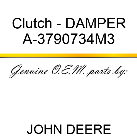 Clutch - DAMPER A-3790734M3