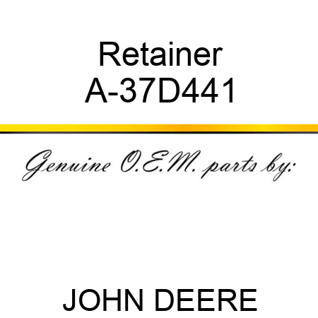 Retainer A-37D441