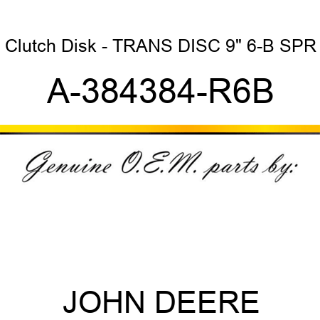 Clutch Disk - TRANS DISC 9