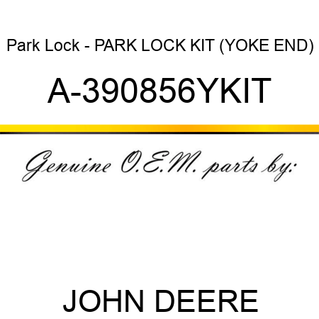 Park Lock - PARK LOCK KIT (YOKE END) A-390856YKIT