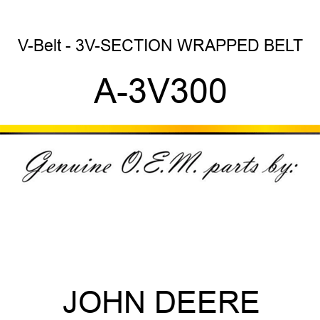 V-Belt - 3V-SECTION WRAPPED BELT A-3V300