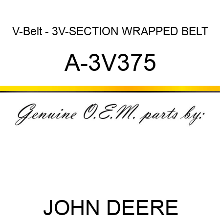 V-Belt - 3V-SECTION WRAPPED BELT A-3V375