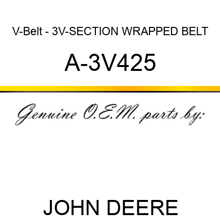 V-Belt - 3V-SECTION WRAPPED BELT A-3V425