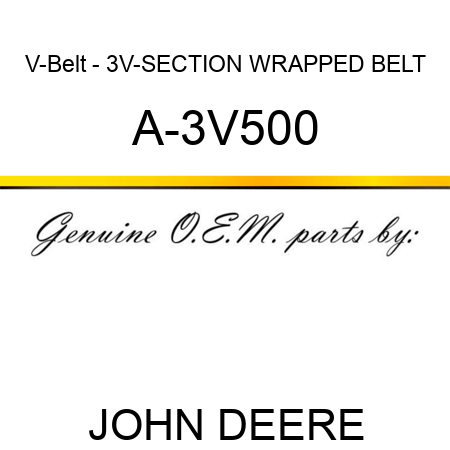 V-Belt - 3V-SECTION WRAPPED BELT A-3V500