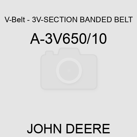 V-Belt - 3V-SECTION BANDED BELT A-3V650/10