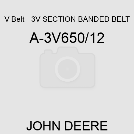 V-Belt - 3V-SECTION BANDED BELT A-3V650/12