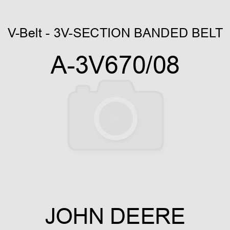 V-Belt - 3V-SECTION BANDED BELT A-3V670/08