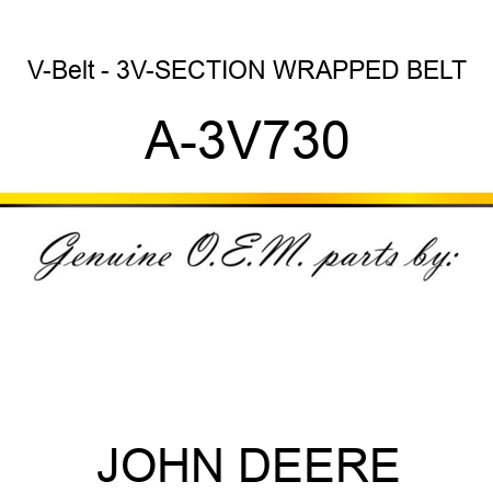 V-Belt - 3V-SECTION WRAPPED BELT A-3V730