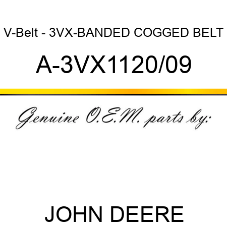 V-Belt - 3VX-BANDED COGGED BELT A-3VX1120/09