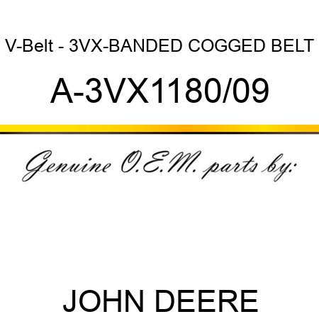 V-Belt - 3VX-BANDED COGGED BELT A-3VX1180/09