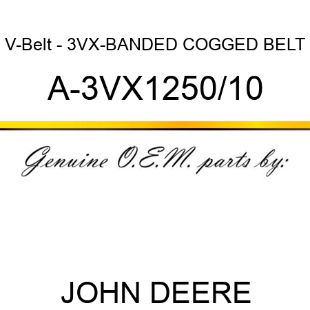 V-Belt - 3VX-BANDED COGGED BELT A-3VX1250/10