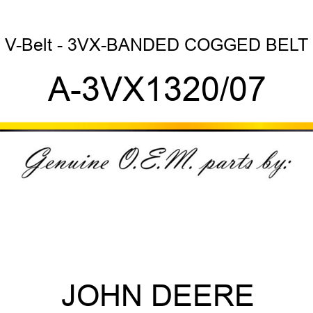 V-Belt - 3VX-BANDED COGGED BELT A-3VX1320/07