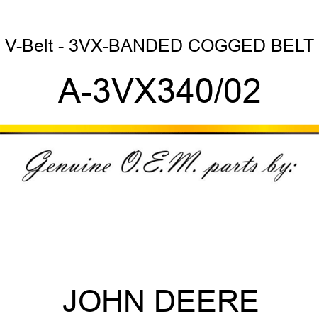V-Belt - 3VX-BANDED COGGED BELT A-3VX340/02