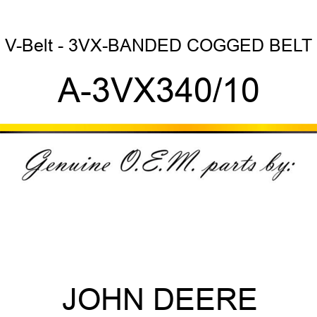 V-Belt - 3VX-BANDED COGGED BELT A-3VX340/10