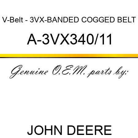 V-Belt - 3VX-BANDED COGGED BELT A-3VX340/11