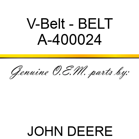 V-Belt - BELT A-400024