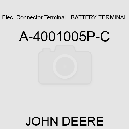 Elec. Connector Terminal - BATTERY TERMINAL A-4001005P-C