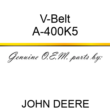 V-Belt A-400K5