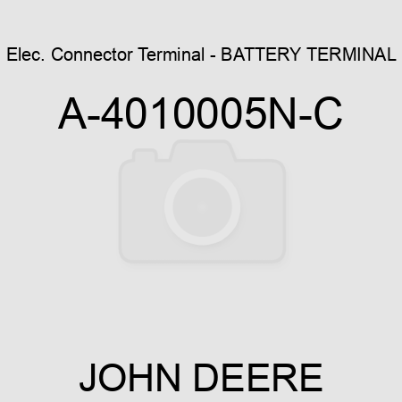 Elec. Connector Terminal - BATTERY TERMINAL A-4010005N-C