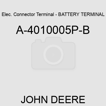 Elec. Connector Terminal - BATTERY TERMINAL A-4010005P-B