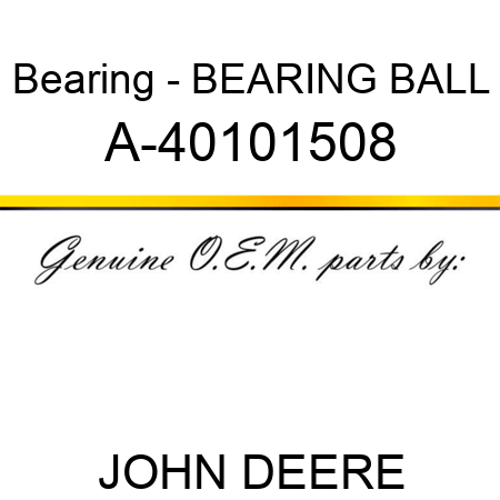 Bearing - BEARING, BALL A-40101508