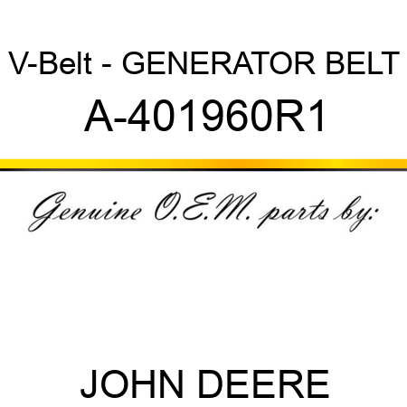 V-Belt - GENERATOR BELT A-401960R1