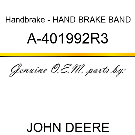 Handbrake - HAND BRAKE BAND A-401992R3