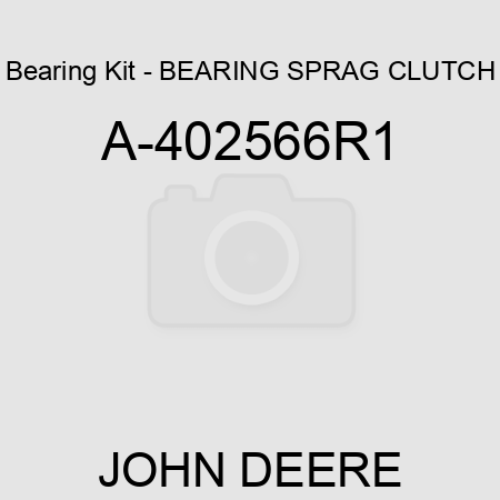 Bearing Kit - BEARING SPRAG CLUTCH A-402566R1