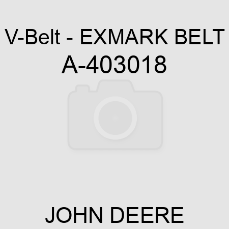 V-Belt - EXMARK BELT A-403018