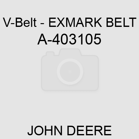 V-Belt - EXMARK BELT A-403105