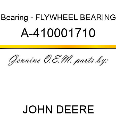 Bearing - FLYWHEEL BEARING A-410001710