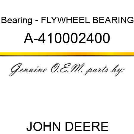 Bearing - FLYWHEEL BEARING A-410002400