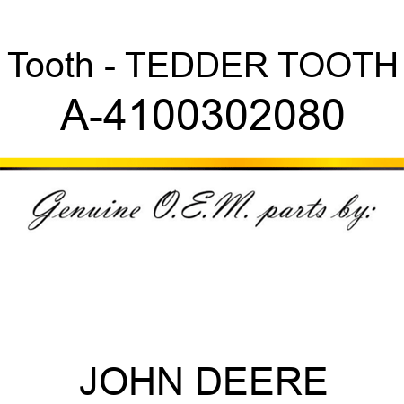 Tooth - TEDDER TOOTH A-4100302080