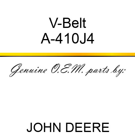 V-Belt A-410J4