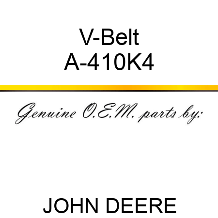 V-Belt A-410K4