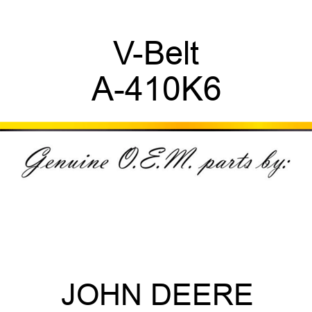 V-Belt A-410K6