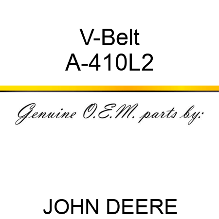 V-Belt A-410L2