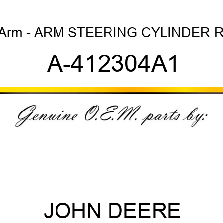 Arm - ARM, STEERING CYLINDER R A-412304A1