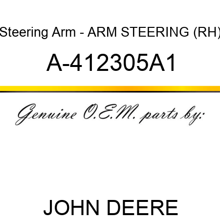 Steering Arm - ARM, STEERING (RH) A-412305A1