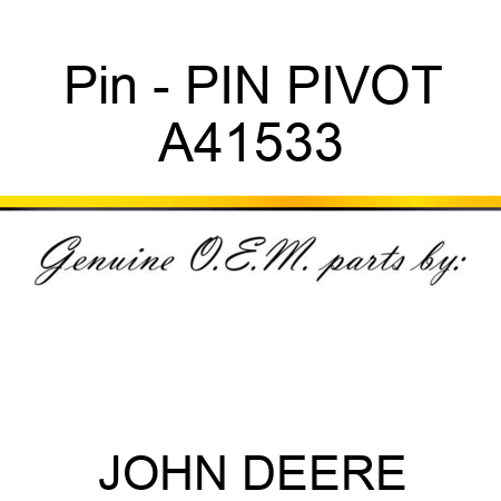 Pin - PIN, PIVOT A41533
