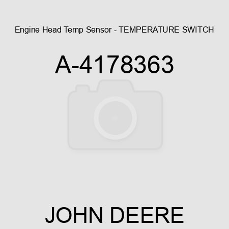 Engine Head Temp Sensor - TEMPERATURE SWITCH A-4178363