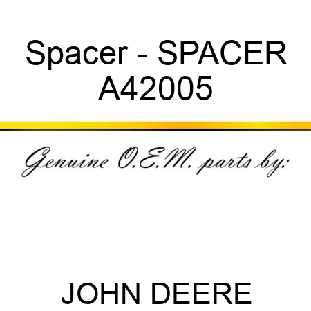 Spacer - SPACER A42005