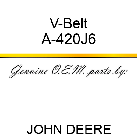 V-Belt A-420J6
