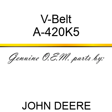 V-Belt A-420K5