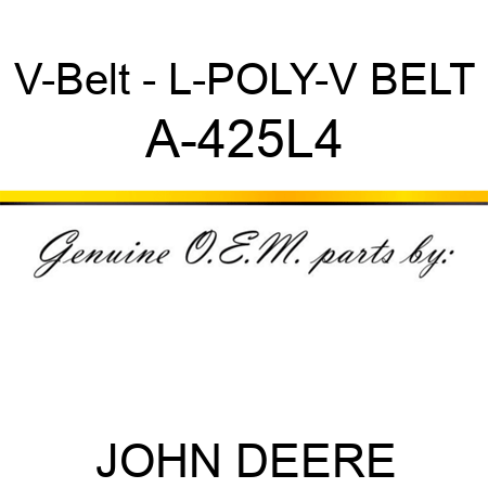 V-Belt - L-POLY-V BELT A-425L4