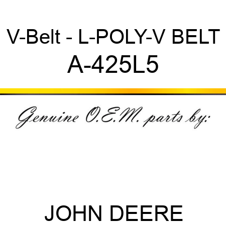 V-Belt - L-POLY-V BELT A-425L5