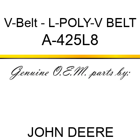 V-Belt - L-POLY-V BELT A-425L8