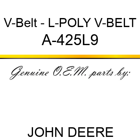 V-Belt - L-POLY V-BELT A-425L9